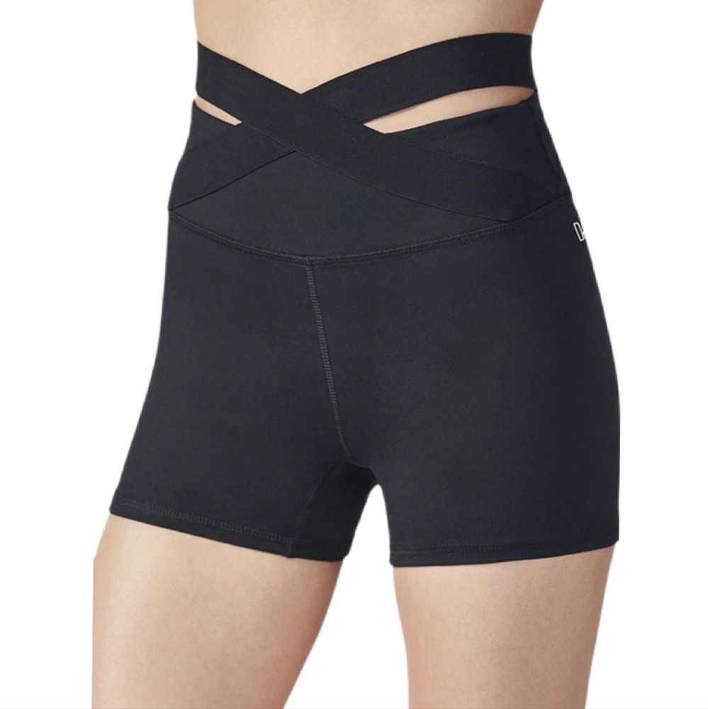 Fabletics Demi Lovato Black Define High-Waisted Statement Short‎ Medium